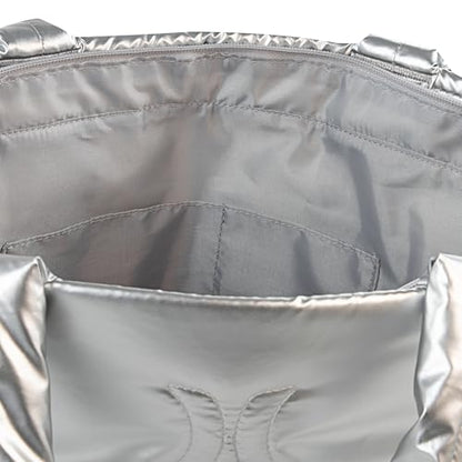 Hurley Tote Bag - color: Metallic Silver
