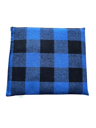 Microwaveable Heating Pad (Royal Blue Plaid) - color: Navy Blue Plaid