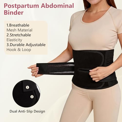MORECOO Postpartum Belly Band Wrap C-Section Recovery Belt Binder - size: XX-Large