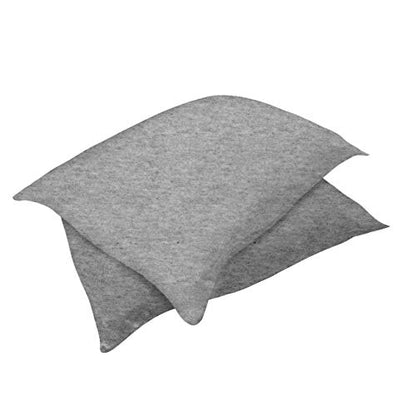 Betty Dain Stretch Jersey Universal Pillowcases, 2 Pack, Heather Gray - color: Heather Gray