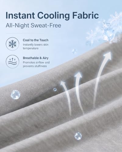 YZ HOME Cooling J Shaped Pregnancy Pillow, Removable Cover - color: J Shaped-grey