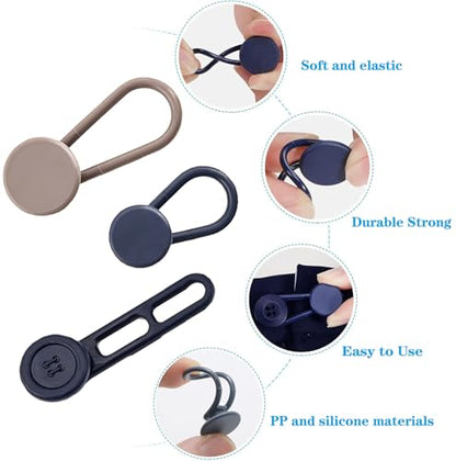 JANCAN 14 Pcs Button Extenders for Jeans & Pants, No-Sew Waist Adjuster