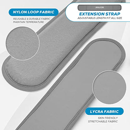 Neck Ice Pack Wrap, Reusable Cold/Hot Gel for Neck Pain, Grey - color: Grey