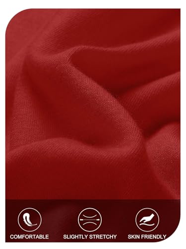 MEROKEETY Women's Summer Casual Tshirt Dress Short Sleeve Maxi Long Dresses - color: Red, size: Small