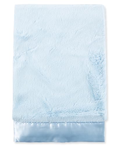 Little Me Baby-Boys Newborn Plush Stroller Blanket, Light Blue, One Size - color: Light Blue