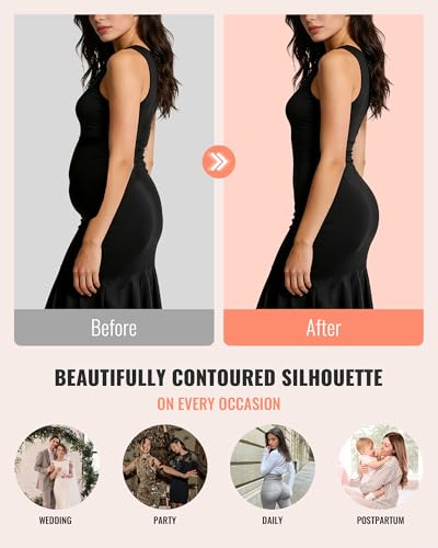 Tummy Control Shapewear Shorts, Mid Waist Body Shaper - color: 1x-nude, size: Medium