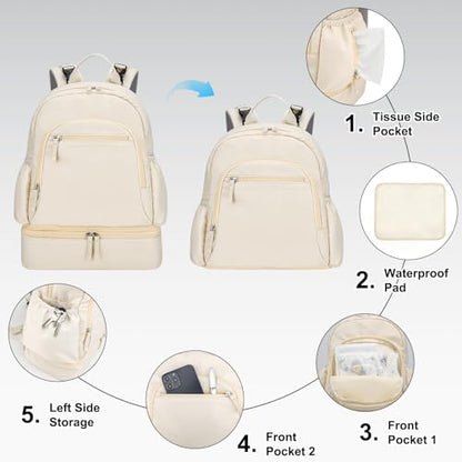GDNasist Breast Pump Backpack Compatible with Spectra S1 and S2