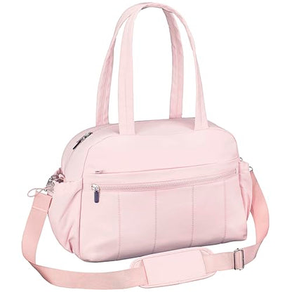 Medium Diaper Bag Tote, Shoulder & Crossbody Mom Bag - color: Pink