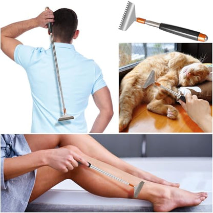 Large Back Scratcher for Women Men Instant Itch-Relief - color: Black, size: L