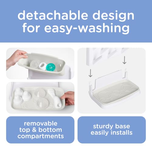 Ubbi Vertical Baby Bottle Drying Rack, Space Saving Countertop Bottle Dryer - color: Oat Vertical Drying Rack