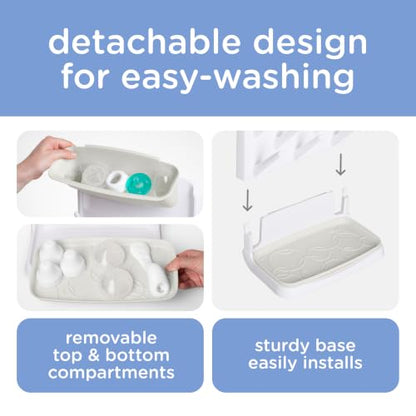 Ubbi Vertical Baby Bottle Drying Rack, Space Saving Countertop Bottle Dryer - color: Oat Vertical Drying Rack