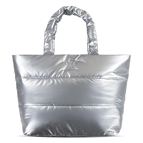 Hurley Tote Bag - color: Metallic Silver