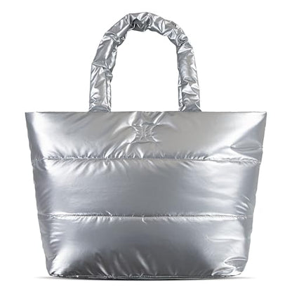 Hurley Tote Bag - color: Metallic Silver
