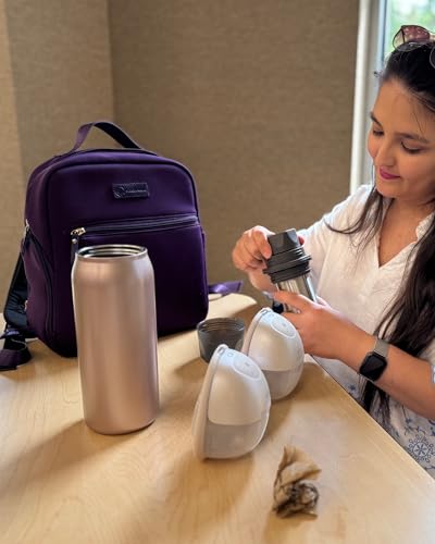 Sarah Wells Fifi Mini Breast Pump Backpack (Purple) - color: Purple