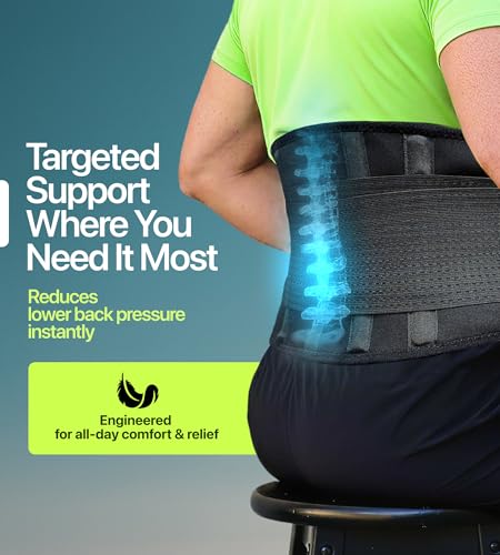 Plus Size Back Brace, Lower Back Pain Relief, Size 3XL