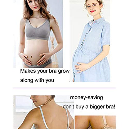7 Hooks Bra Extender Back Corset Extender Ladies Bra Strap Extension 4pcs - color: White