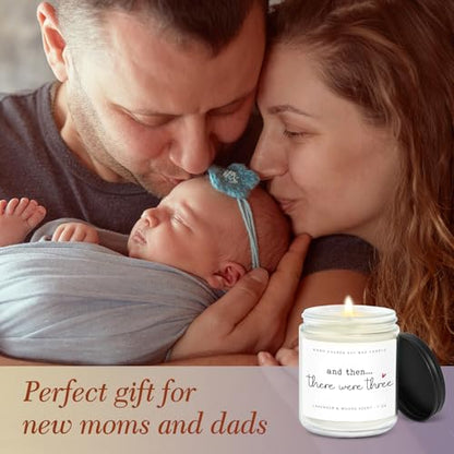 New Mom Gifts, Postpartum Gift for Moms, Gift for New Moms After Birth, New Parents Gifts for Couple, First Time Mom to Be - Lavender Scented Candle 7oz - color: New Moms & Dads