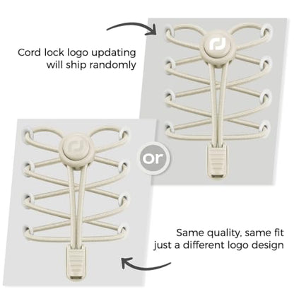 RJ-Sport Tieless Elastic Shoe Laces for Adults and Kids - color: Number 003 - Solid Beige
