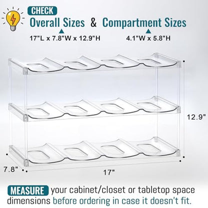 Premium Water Bottle Organizer for Stanley 40OZ & Various Bottles, Tumblers - size: 3 Tier for 12