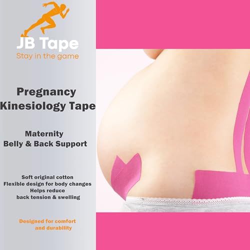 JB Tape Kinesiology Tape, Black, 80 Precut 10-Inch Strips, 4 Rolls - color: Black Jet