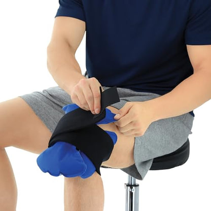 Reusable Hot & Cold Therapy Pack for Knee, Back, Shoulder & Ankle Pain (One Size) - size: Clover 11.5 x 11.5 Inch