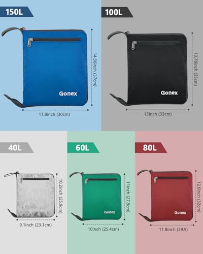 Gonex 80L Foldable Travel Duffle Bag with Shoe Compartment, Lightweight - color: Purple, size: 80L
