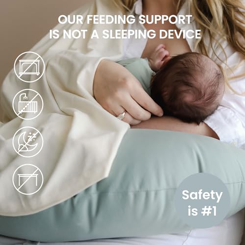 snuggle me Organic Baby Nursing Pillow for Breastfeeding - Slate - color: Slate - V2