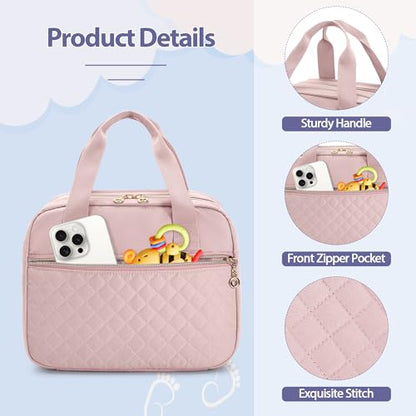 Damero Wearable Breast Pump Bag Compatible with Elvie/Willow/Momcozy - color: Pink