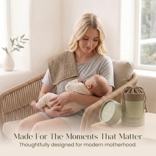 Premium Muslin Nursing Cover for Breastfeeding Privacy & Comfort - color: Beige