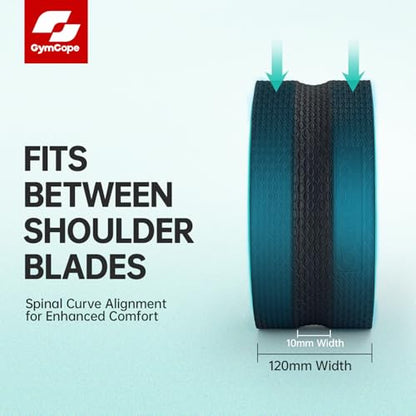 GymCope Back Roller Wheel 10 Inch Spine-Safe Groove, for Deep Back Stretch - color: Mint Green, size: 10 Inch-Medium