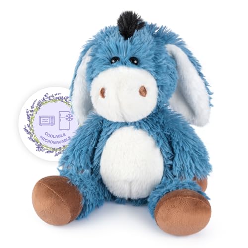 SuzziPals Donkey Stuffed Animal, Microwavable Heating Pad for Soothing - style: Donkey