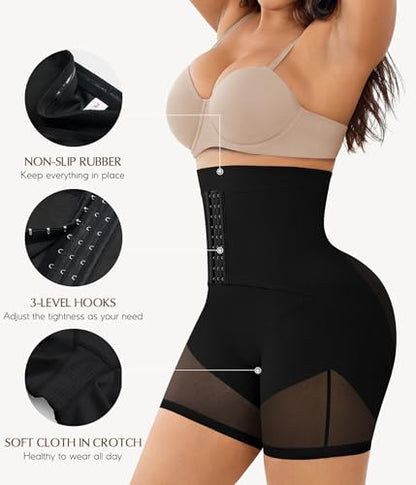 MERYOSZ Butt Lifting Shapewear for Women Tummy Control Underwear Panties - color: Black, size: Small