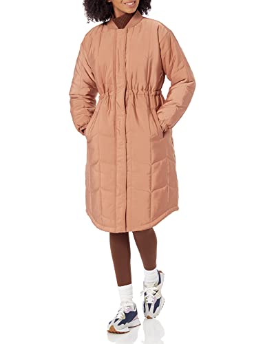 Amazon Essentials Women's Oversized Quilted Coat (Available in Plus Size) - color: Light Brown, size: 5X