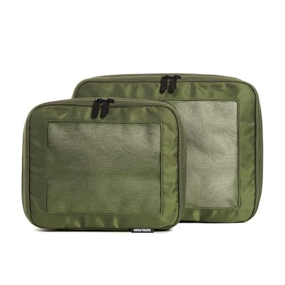 Aerotrunk Compression Packing Cubes for Travel, 2-Pack, Olive - color: Olive, size: 2-Pack