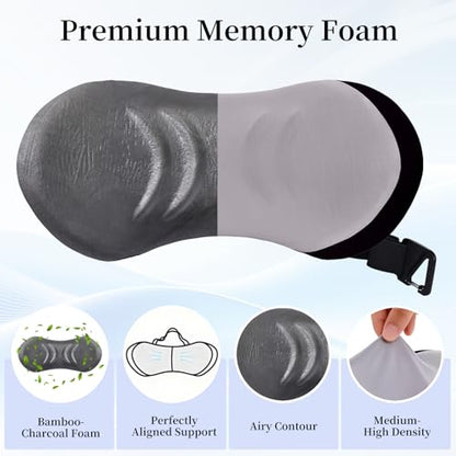 Ergonomic Lumbar Support Pillow for Office Chair, Car Seat - color: A-black With Gray