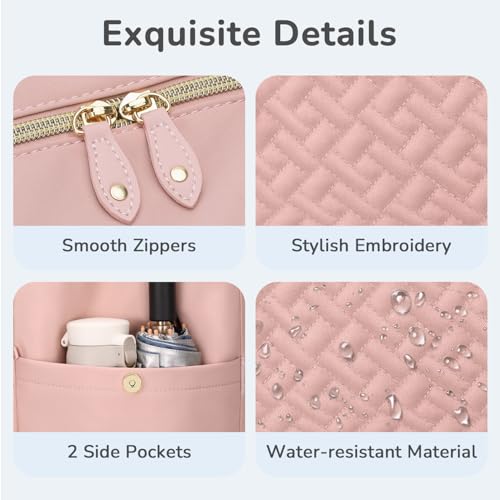 Tenot Diaper Bag Tote, Baby Bags with Pacifier Case Pink - color: Pink, size: Medium