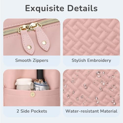 Tenot Diaper Bag Tote, Baby Bags with Pacifier Case Pink - color: Pink, size: Medium