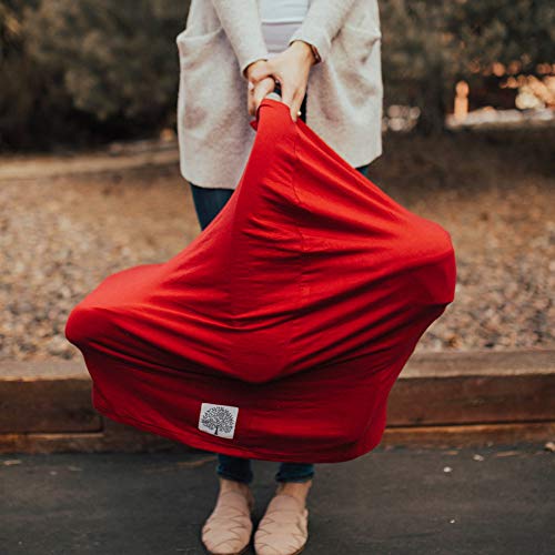 Parker Baby Co. Multi-Use Cover - Carseat Cover, Nursing Cover - Cherry - color: Cherry
