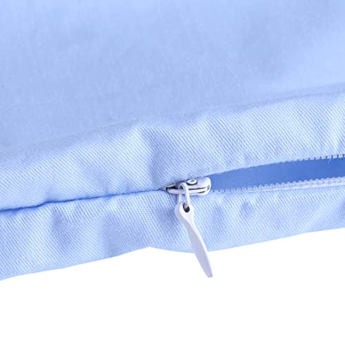 pregnancy pillow cover washable u shape full body pillow maternity pillow replacement cover side sleeper back hips belly blue 55x31.5in closure soft breathable fabric machine washable cozy