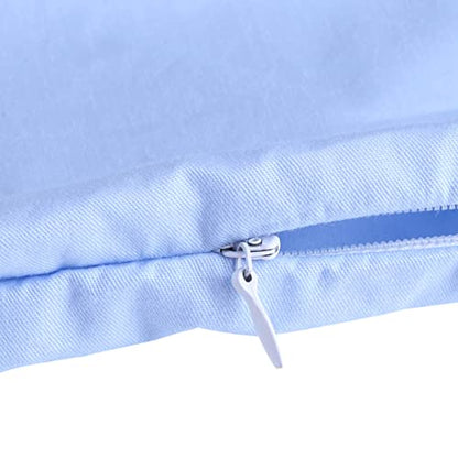 pregnancy pillow cover washable u shape full body pillow maternity pillow replacement cover side sleeper back hips belly blue 55x31.5in closure soft breathable fabric machine washable cozy