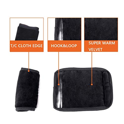 COOLBEBE Car Seat Straps Shoulder Pads for Baby Kids - color: Black, size: Small