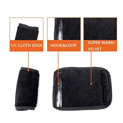 COOLBEBE Car Seat Straps Shoulder Pads for Baby Kids - color: Black, size: Small