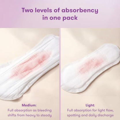 Frida Postpartum Pad MultiPack, Medium + Light Absorbency, 60 Count - size: 60ct