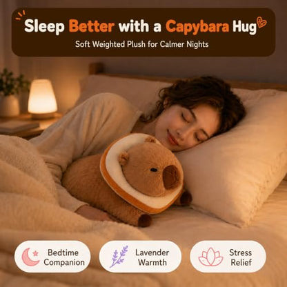 Weighted Capybara Squishy Gift 20" 5lbs, Heated & Coolable