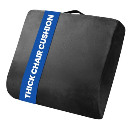 Chair Cushion, 5" Thick Adult Booster Seat with Dual-Layer Foam
