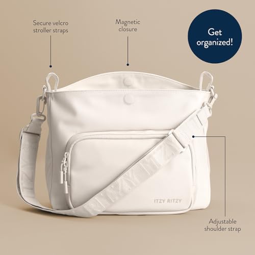 Itzy Ritzy Belong Cargo Caddy Stroller Organizer & Crossbody Bag (Cream) - color: Cream