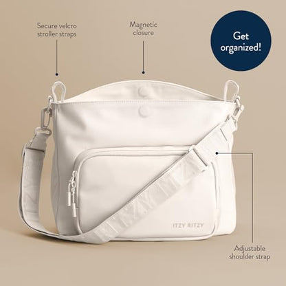 Itzy Ritzy Belong Cargo Caddy Stroller Organizer & Crossbody Bag (Cream) - color: Cream