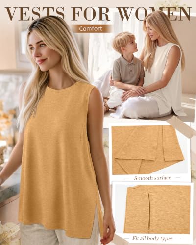 4 Pack Nursing Breastfeeding Tank Tops - color: Yellow, Green, Cream, Black, size: X-Large