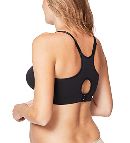Cake Maternity Cotton Candy Wirefree Nursing Bra for Breastfeeding, Seamless Maternity Sleep Bra - color: Black, size: X-Large