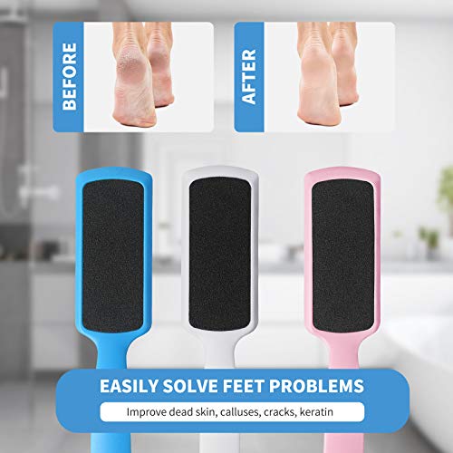 Fu Store Pedicure Foot Files Callus Remover with Double Sided Feet Rasp - size: 1 Count (Pack of 6)